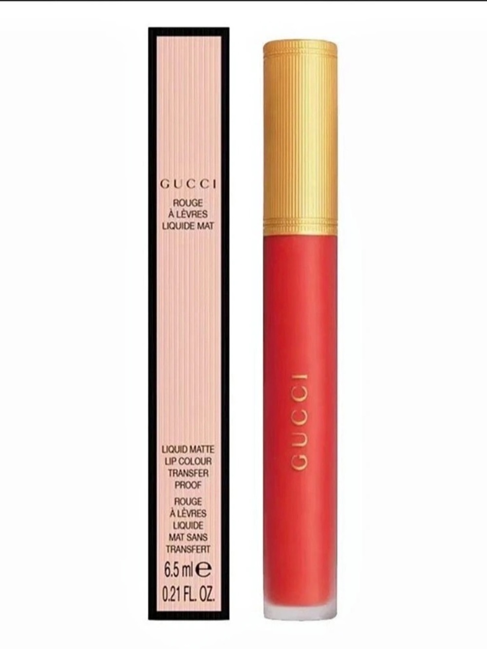Gucci Rouge à Lèvres Liquide Mat 311 Lizzie Tiger Red NWT